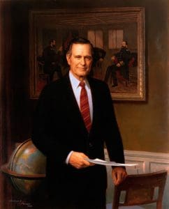 George Herbert Walker Bush by Herbert E Abrams, 1994 