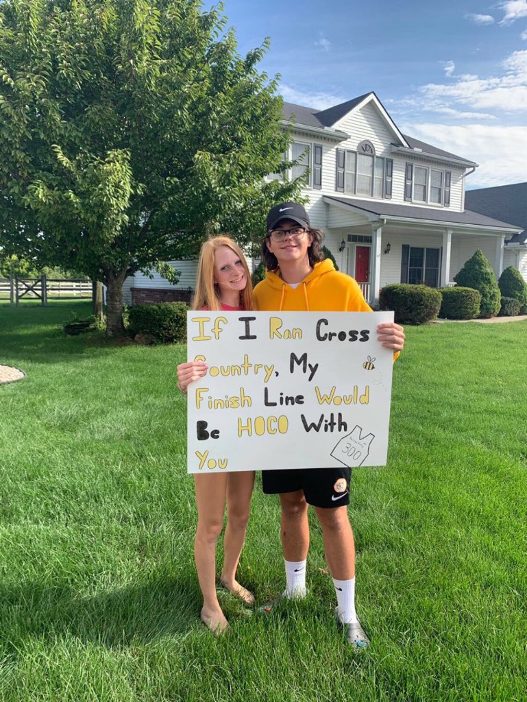 "If I ran Cross Country, My Finish Line would be HOCO with you"