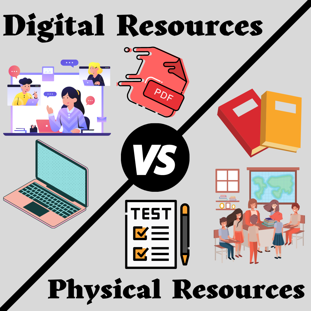 Digital vs. physical resources: feelings are mixed